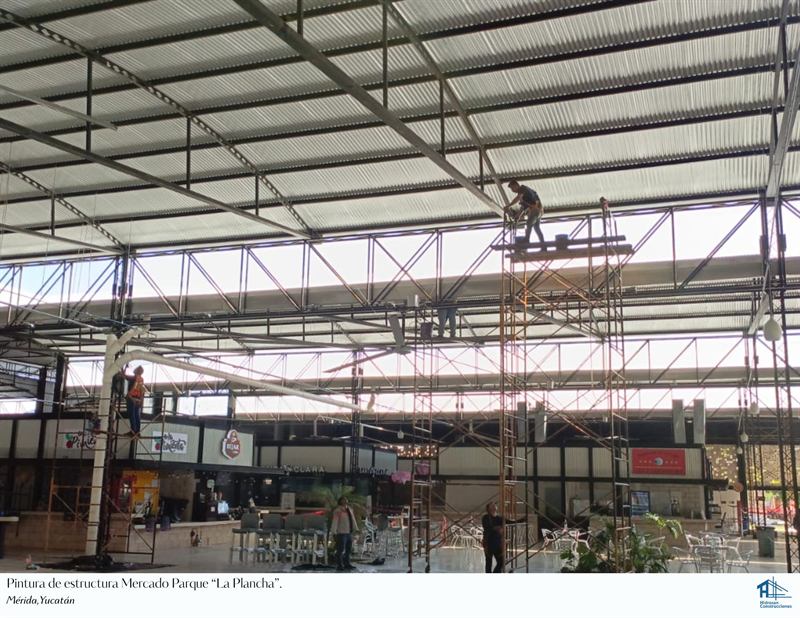 Pintura de estructura Mercado Parque “La Plancha” — Mérida, Yucatán